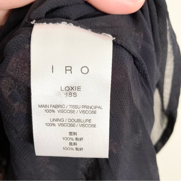 IRO Women's Black Loxie Dress - Picture 14 of 14